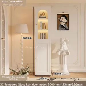 Steel Sideboard- CBT469| Luxury Nordic Style With Reeded Glass Doors&Adjustable Laminate for Dining Room-China Factory Hengna Wholesale thumbnail-5