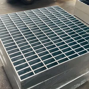 Hot Dipped Galvanized Steel Grating Anti-Rust Corrosion Resistant for Outdoor Use thumbnail-1