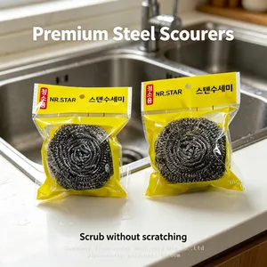 40G Stainless Steel Wire Scrubber Kitchen Cleaning Scrubber thumbnail-1