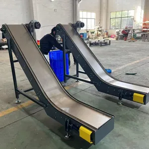 Magnetic Inclined Belt Conveyor, Magnetic Lifting Conveyor for Stamping Iron Parts & Metal Scraps, Anti-fall Magnetic Conveying Machine thumbnail-3