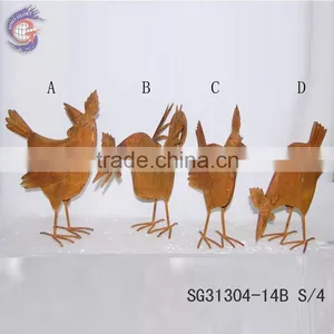 Crafts of Metal Chicken Figurine Decorations for Sale thumbnail-4