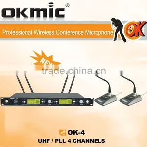 OKMIC Professional Dual Channels Wireless Gooseneck Microphone thumbnail-1
