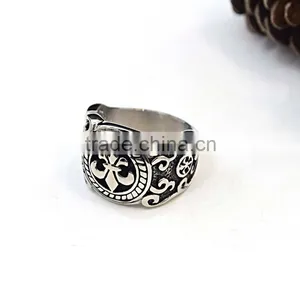 New Arrival Punk Custom Made Stainless Steel Ring Men's Classic Design Jewelry Ring thumbnail-4