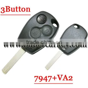 Best Quality 3 Button Remote Key With VA2 Blade Round Button With 7947 for Renault thumbnail-1
