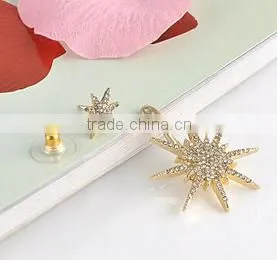 Wholesale Simple Designs 18k Gold Flower Stud Earring Models thumbnail-4