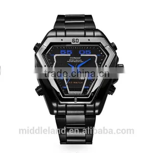 Man Fashion Wrist Men Women Lady Unisex Automatic Mechanical Date Stainless Steel Case Band Brand Watch China Made thumbnail-1