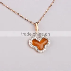 Gemstone Flower Shape Pedant OEM 925 Silver Pedant Tree of Life Pendant thumbnail-2