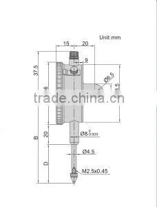 INSIZE 2309-30 High Precision Dial Indicator High Quality Digital Dial Gauge Indicator thumbnail-2