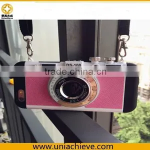 Fashion Design 3 in 1 Creative Silicone Camera Back Case Cover With Strap For IPhone 6S/6SPlus thumbnail-1