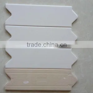 80x250mm Arrow Listello Border With White Colour for Bathroom and Kitchen thumbnail-1