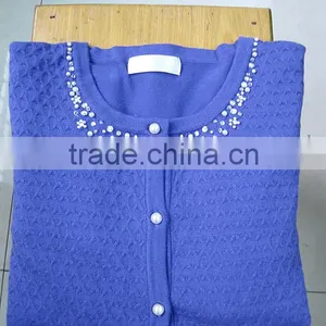 12GG Knitting Wear, Lady Special Jacquard Casual Sweater Cardigan thumbnail-2
