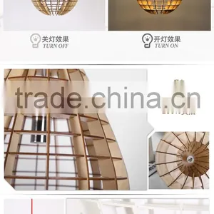 2016 Popular Loft Country Style Wood Pendant Light LED Pendant Lamp JK-8005B-11 LED Pendant Light thumbnail-5