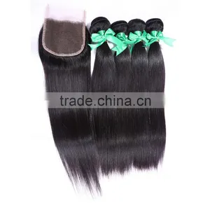 Wholesale Brazilian Human Hair Lace Closure, Remy Straight Hair Lace Closure thumbnail-1