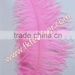 Large Pink Bulk Cheap Ostrich Feather For Wedding Decoration Centerpieces thumbnail-1