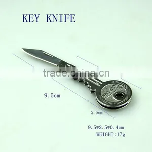 NAMANN MINI TINY Protable Key Fold Knife Key Keys Pocket Knife Key Chain Knives Peeler Mini Camping Key Ring Knife Tool Tools ED thumbnail-5