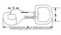 Nickel Plated Gold Plating Mini Dog Leash Alloy Snap Hook,Galvanized Dog Leash Swivel Eye Bolt Trigger Snap Hook thumbnail-2