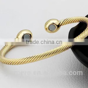 100% Copper Bangle Magnets Health Balance Magnetic Pure Copper Bracelet thumbnail-2