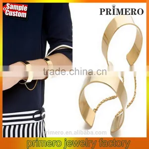 New Euro-American Vintage Two-ring Chains Arm Bangles Alloy Multilayered Bracelet thumbnail-1