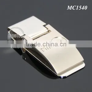 Promotional Customized Engraved Logo Zinc Alloy Metal Branded Money Clip thumbnail-3