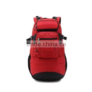 Fashion Red Nylon Camping Hiking Backpack thumbnail-1