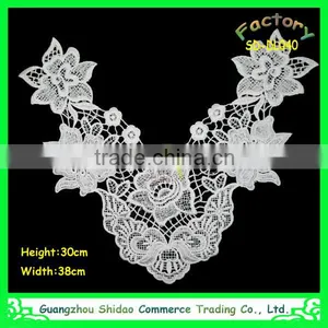 High Quality Latest Fashion Appliques Wholesale Patch Lace Collar thumbnail-3