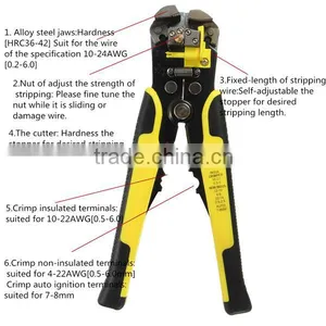 2015 New Professional Automatic Wire Striper Cutter Stripper Crimper Pliers Terminal Tool AR-79 thumbnail-1