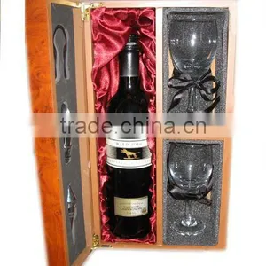 Burl Wooden Box For Wine thumbnail-1