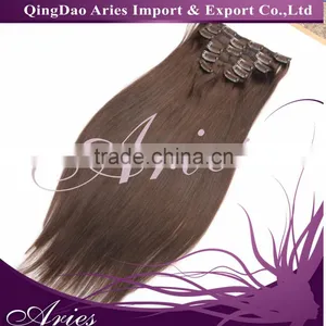 2016 Fast Selling Cheap Products Grade 5A 26 Inch Human Hair Remy Clip In Hair Extensions For thumbnail-5