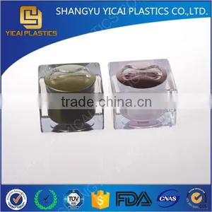 OEM Skin Care Jar, Acrylic Plastic Jars, New Square Cosmetics Container thumbnail-1