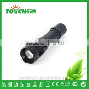 Mini Handy Portable Outdoor Zoomable Adjustable Focus CRE E XM-L T6 5 Modes 2000LM LED Flashlight Torch Light Lamp thumbnail-1