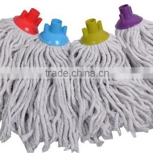 Hot Selling Colourful Iron Pole Plastic Head Cotton Rope Floor Mop thumbnail-2
