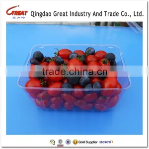 Clear Disposable Plastic Strawberry Fruit Transparent Box thumbnail-1