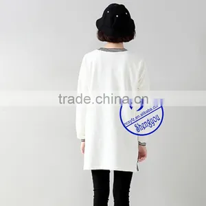 2015 China Supplier Custom Women Longline T-shirt Wholesale thumbnail-3