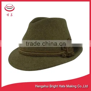 Fashion Wool Felt Fedora Hat in Wide Brim thumbnail-1