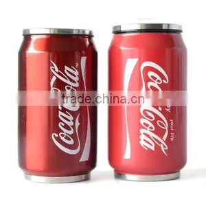 Stainless Steel Vacuum Cola Coke Can& Flask Cup & Thermos 280ML 500ML thumbnail-1