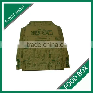 FOOD GRADE DISPOSABLE CORRUGATED FOOD TAKE AWAY BOX FOR PIZZA WITH PRINT thumbnail-3
