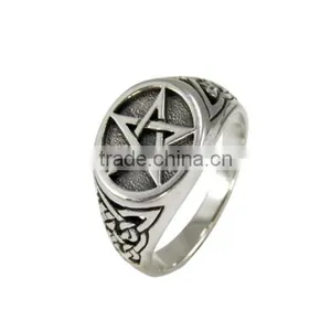 Dedicate Star Pattern Design 925 Sterling Silver Ring thumbnail-1