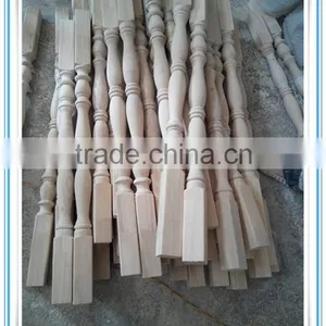 Recon Wood Stair Pillar Wood Carved Balusters thumbnail-2