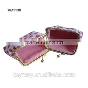 China Supplier Wholesale Polka Dot Printing Girls Cheap Coin Purse thumbnail-1