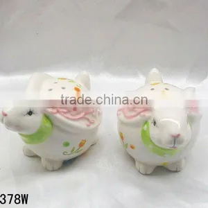 Ceramic Easter Rabbit Salt and Pepper Set thumbnail-1