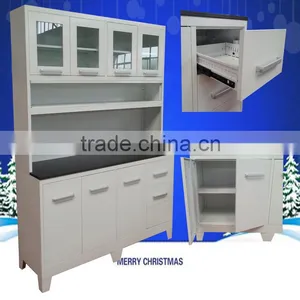 Wholesale Metal Drawer Side Slide Kitchen Cabinet/China Good Quality Kitchen Cabinets Dubai Metal Furniture thumbnail-3