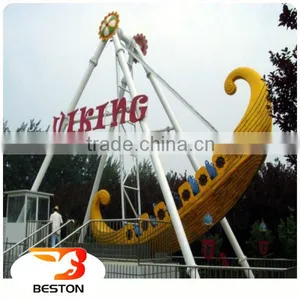 Outdoor Amusement Swing Rides Viking Ship Ride Trailer Mounted for Sale thumbnail-1