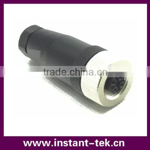 INST Male to Male With Nut Bulkhead Pigtail Cable M12 Connector thumbnail-3