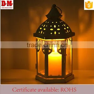 Simple Windproof Mobile Large Metal Candle Holders thumbnail-1