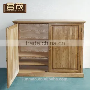 Soild Wood Two-Door And 8 Layer Board Design Shoe Showcase Storage Cabinets thumbnail-2
