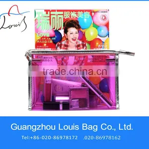 Clear Plastic Zipper Pouch;clear Makeup Bag;cheap Wholesale Makeup Bags thumbnail-1