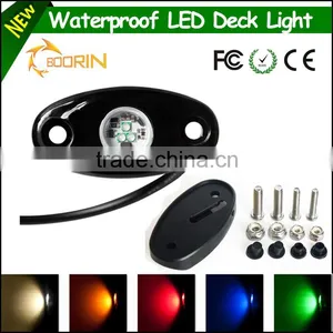 Waterproof 12v 24v 2w*3pcs White Red Yellow Green Blue Led Deck Rail Light thumbnail-1