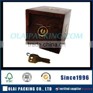 2015 Antique Designer Wooden Money Box With Lock thumbnail-1