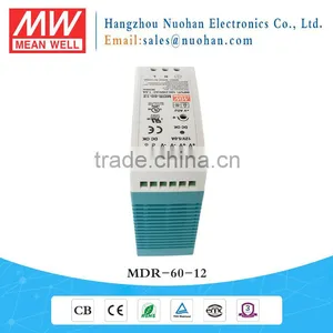 Meanwell MDR-60-12 12V 60W DIN Rail Power Supply Din Rail Plastic Enclosure thumbnail-3