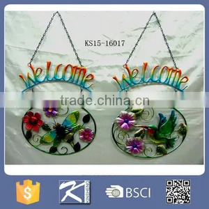Welcome Sign Hanging Metal Garden Wall Decoration thumbnail-4